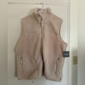 Eddie Bauer Cream Fleece Vest